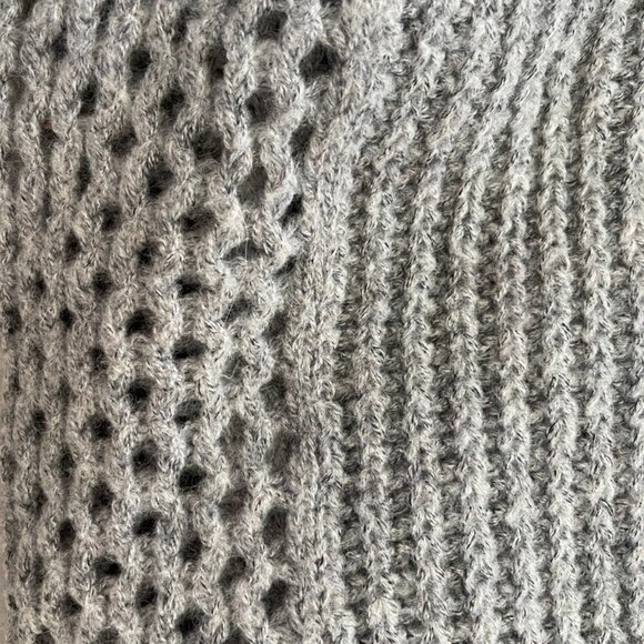 AMUSE SOCIETY Open Knit Powder Blue Sweater with Full Sleeves is NWOT! MEDIUM - Picture 7 of 8